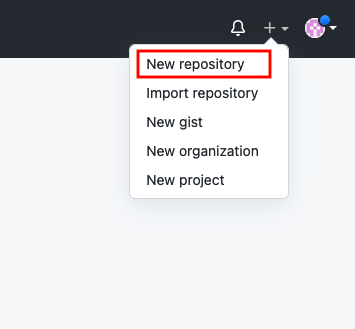 GitHub create new repository