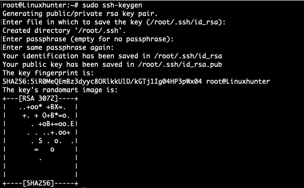 Generate new ssh keys with ssh-keygen command