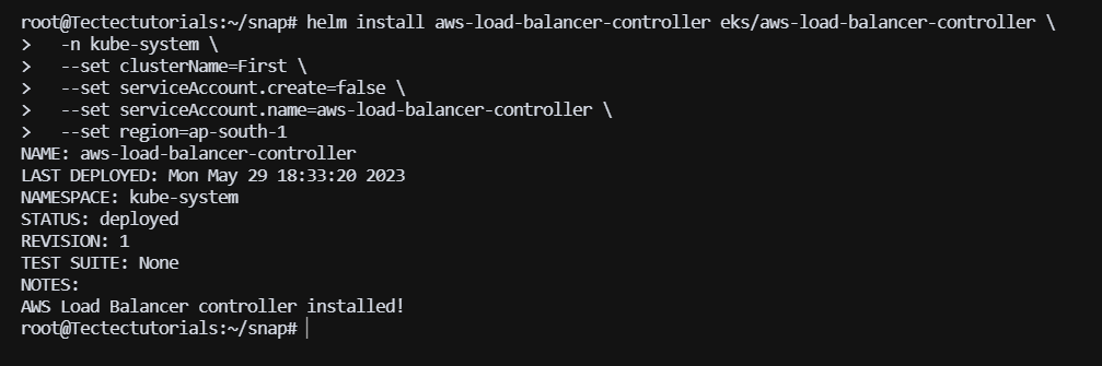 Installing AWS Load Balancer Controller in the Amazon EKS